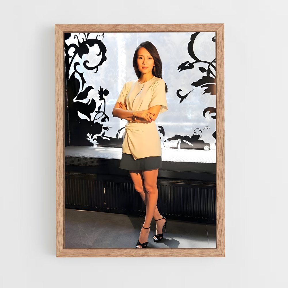 Poster Zhang Ziyi robe beige mystérieuse – affiche Kung Fu (vue 4)